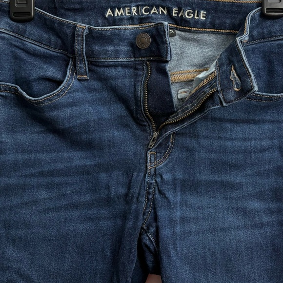 American Eagle AE Dark Blue Wash Jegging Crop Jean size 6 short - Picture 6 of 12